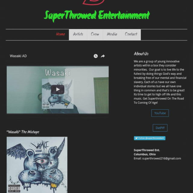 Superthrowed Website | Makin' It Magazine