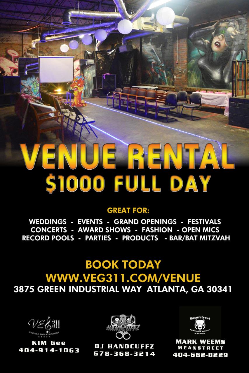 Venue Space Now Available (affordable full day rates) Makin' It