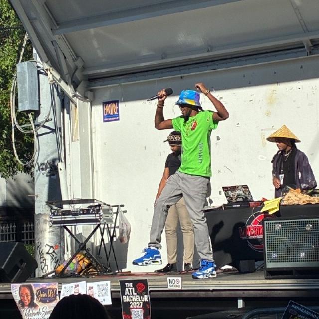 Atlanta Rap Artist Rocked The Stage At Sweet Auburn Music Festival In Atlanta, Georgia