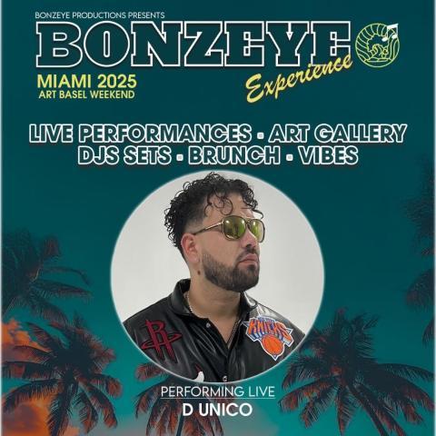 D Unico gets booked to perform at Art Basel Miami