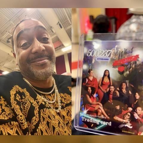 Jeff Sapp Presented With Limited Trading Card Commemorating "What The Heart Wants" 500K+ Streams
