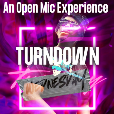 JAVIER GOODEN offered an "Artist Spotlight" at Sagacity's 'Turn Down Tuesdays' open mic.
