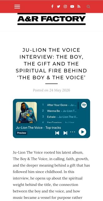Ju-Lion The Voice